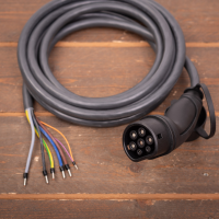 Premium Laadkabel type 2 naar open eind   3 fase 32A   5 meter