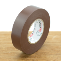 Hoogwaardige vinyltape 19mm x 20m bruin