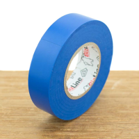 Hoogwaardige vinyltape 19mm x 20m blauw