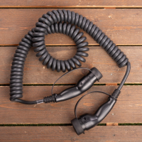 E Line Laadkabel type 2 naar type 2   coiled   1 fase 32A   4 meter