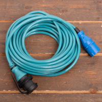 Walstroomkabel 15 meter   16A   Groen blauw