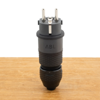 ABL Professional geaarde stekker (100000068) SCHUKO/Frans Belgisch 16A IP54 zwart