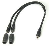 Optimate Y splitter kabel DC stekker naar 2 DC contacten