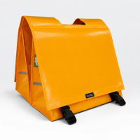 Dubbele fietstas XL 46L Geel