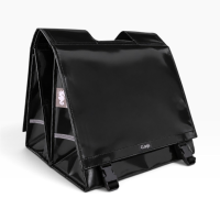 Dubbele fietstas XL 46L Zwart