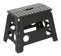 Escalo uppy xl zwart   Opvouwbaar opstapje   22x38x32cm
