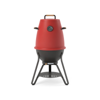 Kandu Cooking 41 houtskoolgrill   Flame Red   Vertical Cooking BBQ   Ø58 x H95 cm
