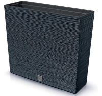Prosperplast Furu Case Tower Plantenbak   Antraciet   58 cm lang / 50 cm hoog
