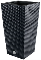Prosperplast Rato Square Plantenbak   17 x 32,4 cm   Antraciet