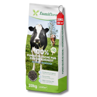 Famiflora meststof   gedroogde koemest   20 kg   voor 400 m²