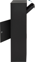 Famiflora pakketbrievenbus BLOC met cijferslot   mat zwart   105 x 39 x 27 cm   topkwaliteit!