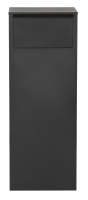 Practo Garden dortmund met cijferslot mat zwart   Brievenbussen   27x39x105cm   RAL 9005 MAT