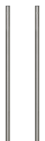 Practo Garden brievenbuspaal inox inox   Brievenbussen   4x4x151cm