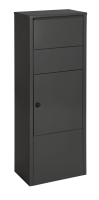 Practo Garden pakketbrievenbus Hannover met cijferslot   Mat zwart   39 x 27 x 105 cm
