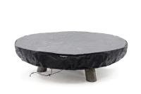 BonFeu Premium Beschermhoes Rond Ø80 cm   Vuurschaal & BonBiza Barbecue   Zwart PVC   Weerbestendig   Trekkkoord