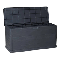 Toomax Woody's Kussenbox   280L   Donker Antraciet   Verrijdbaar   Binnenmaat 112 x 39,5 x 52,5 cm   Buitenmaat 117 x 45 x 56 cm