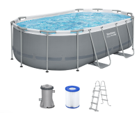 Bestway Steel Pro Max opbouwzwembad   ovaal   L427 x B250 x H100 cm
