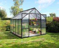 Vitavia Meridian 2 serre   8,3m²   met 4 mm polycarbonaat   Zwart