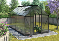 Vitavia Triton serre   7,5m²   met 6 mm polycarbonaat   Zwart