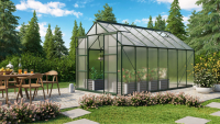 Vitavia Uranus serre   11,5m²   met 4 mm polycarbonaat   Donkergroen