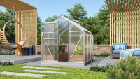 Vitavia Venus serre   3,8m²   met 4 mm polycarbonaat   Aluminium