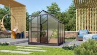 Vitavia Venus serre   3,8m²   met 4 mm polycarbonaat   Zwart