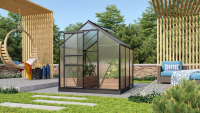 Vitavia Venus serre   3,8m²   met 6 mm polycarbonaat   Zwart