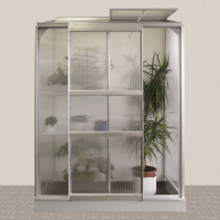 Vitavia Ida muurserre   0,9m²   met 4 mm polycarbonaat   Aluminium