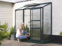 Vitavia Ida muurserre   1,3m²   met 4 mm polycarbonaat   Donkergroen