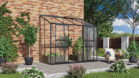 Vitavia Ida muurserre   3,3m²   met 4 mm polycarbonaat   Zwart