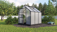 Vitavia Planet serre   3,8m²   met 6 mm polycarbonaat   Zwart