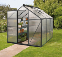 Vitavia Triton serre   3,8m²   met 6 mm polycarbonaat   Zwart