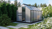 Vitavia Planet serre   6,2m2   met 6 mm polycarbonaat   Zwart