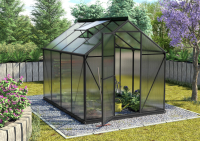 Vitavia Triton serre   5m²   met 6 mm polycarbonaat   Zwart