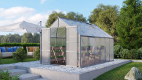 Vitavia Meridian 2 serre   9,9m²   met 4 mm polycarbonaat   Aluminium