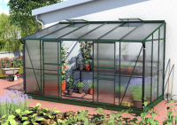 Vitavia Ida muurserre   7,8m²   met 4 mm polycarbonaat   Donkergroen