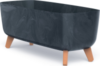 Prosperplast Gracia Case Bloempot   Antraciet   58 cm   Beton Look