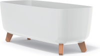 Prosperplast Gracia Case   Wit   58 x 24 cm   Op Poten