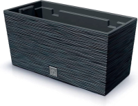 Prosperplast Bloempot Furu Case met Inzet   Antraciet (39,5x18,5x19,5 cm)