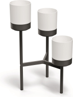 Prosperplast Bloomie Stand Plantenstandaard   Wit   3 Potten   80,5 cm