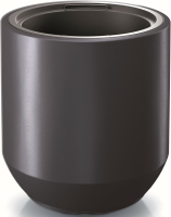 Prosperplast Heos Sevilla Bloempot   Antraciet   Ø 39 cm   Met binnenpot