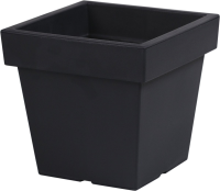 Prosperplast Lofly Square Low Bloempot   28,9 cm   Antraciet   Vierkant