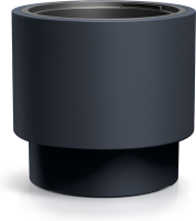 Prosperplast Heos N Slim Bloempot   Antraciet   Ø 29,8 cm   Hoog model