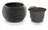 Prosperplast Furu Bowl Bloempot   Antraciet   Ø 37,8 cm   Schaalvorm