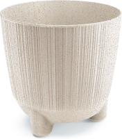 Prosperplast Ryfo N Eco Wood Bloempot   19,5 cm   Eco Wit