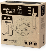 Prosperplast WS6 Vierkant Irrigatiesysteem   Zwart   Voor maat 400