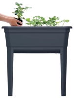 Prosperplast Respana Planter Ecoline Kweektafel   Antraciet   75 x 37 cm   Met deksel