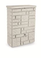 Prosperplast Arves Maurano Regenvat 300 Liter   118 cm Hoog   Graniet Look   Optioneel beplantbaar