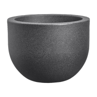 Florus Grace Rond 47cm Bloempot   Antraciet   Lichtgewicht