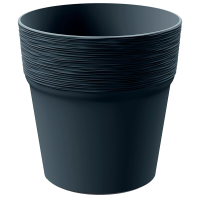 Prosperplast Furu Round Bloempot   Antraciet   Ø 18 cm   18 cm hoog